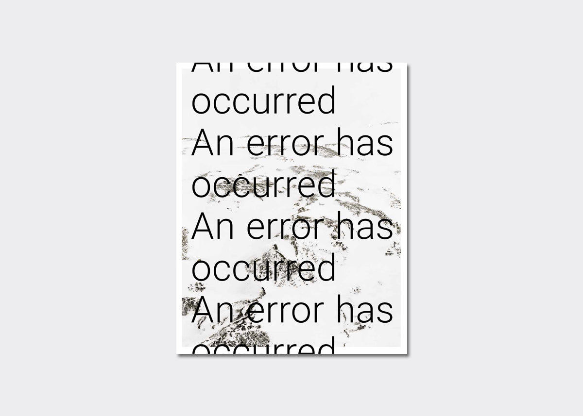 An error has occurred